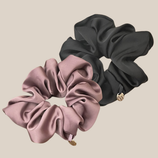 Seiden-Scrunchies